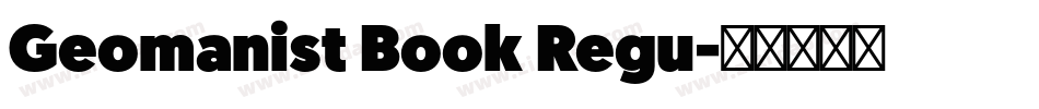 Geomanist Book Regu字体转换